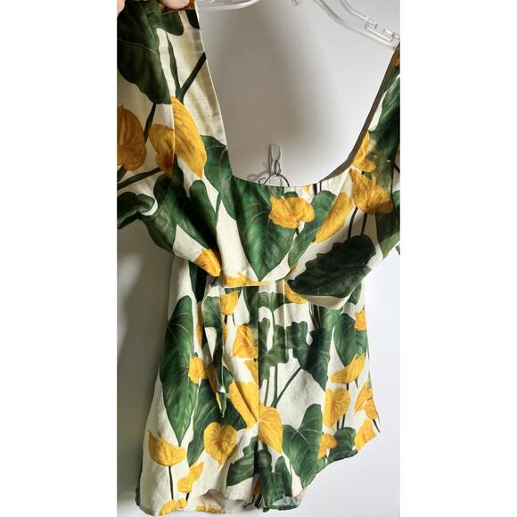 FARM Rio Green and Yellow Floral Jumpsuit - Picture 5 of 13